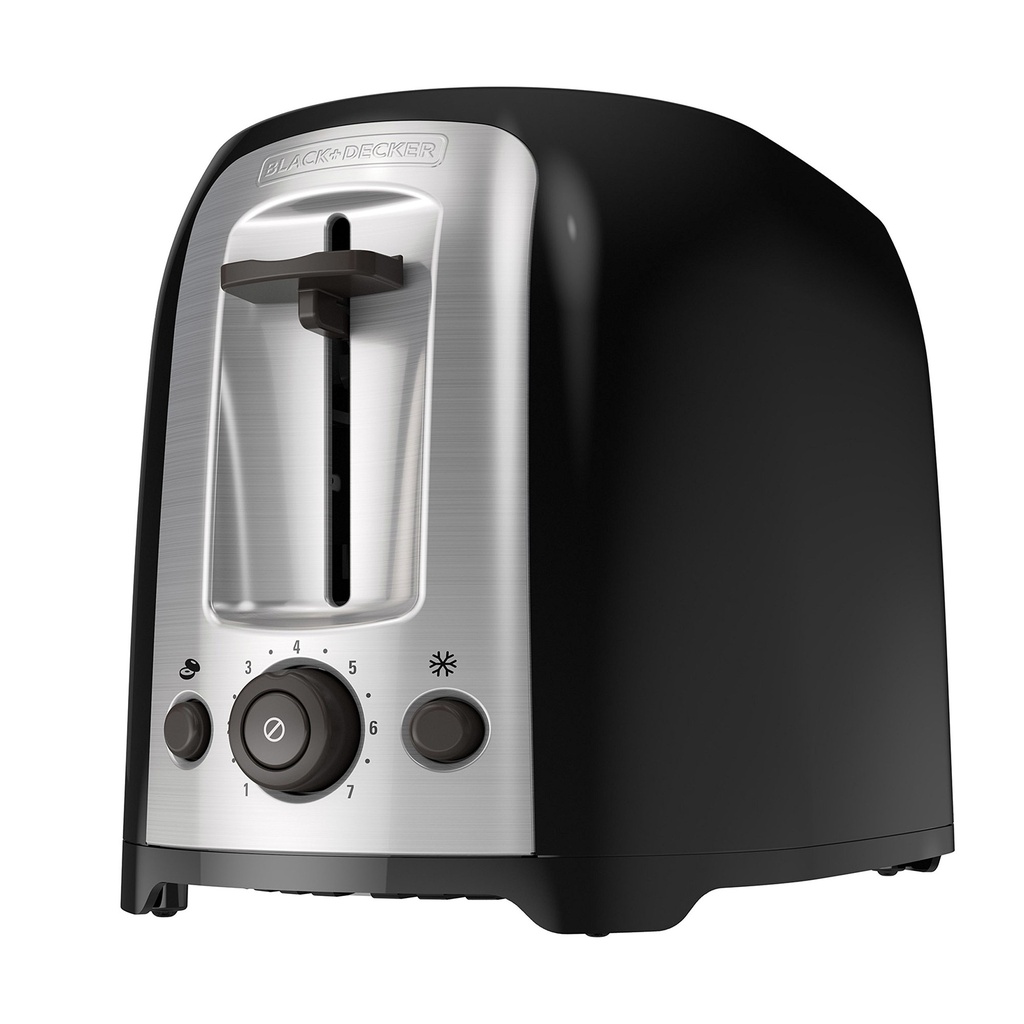 Tostadora De 2 Rebanadas,Ovalada Tr1278B, Black Decker