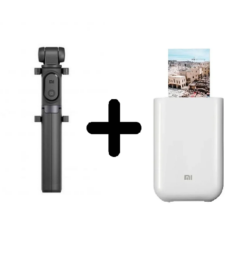 Tripode mi selfie stick remoto bluetooth + impresora portatil MADE FOR LOVE