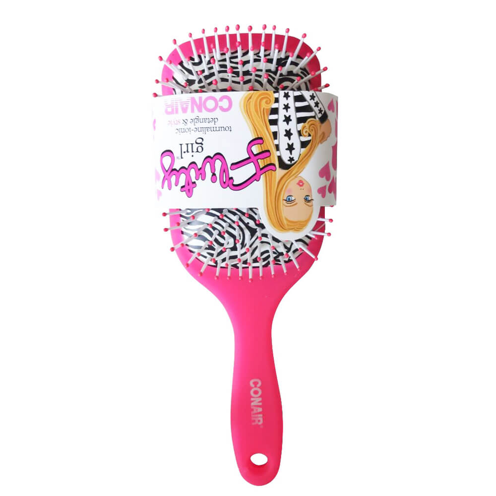 Cepillo De Cabello Conair Tipo Paleta Almohadilla Diseño Zebra