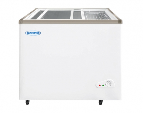 Congelador continental 440 litros tapa de vidrio