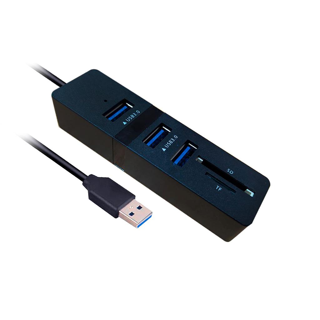 Ebasix- adaptador usb 3 puertos
