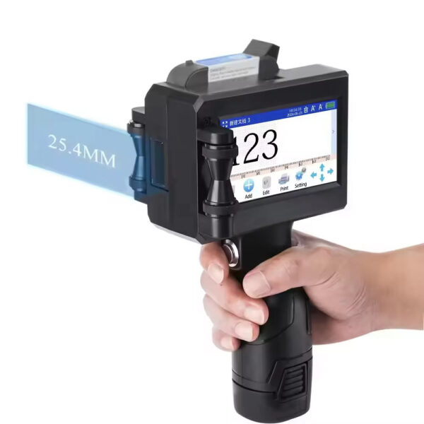 Impresora Portatil con Pantalla Inkjet Codificadora Etiquetado 25.4mm