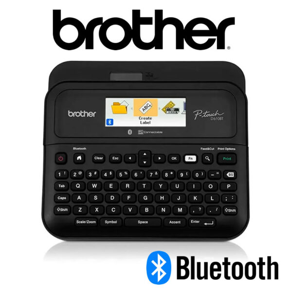 Impresora Térmica de Etiquetas Adhesivas Portable Bluetooth Brother P-touch PT-D610BT