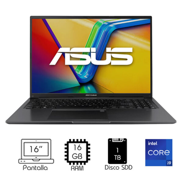 Laptop Asus Vivobook 16 X1605VA Intel I9-13900 16Gb 1TB 16″FHD