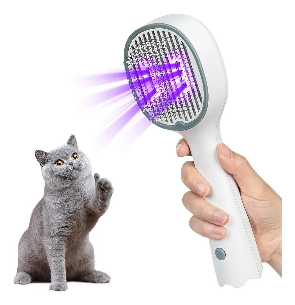 Cepillo Removedor De Pelo Con Luz Esterilizador Para Mascota