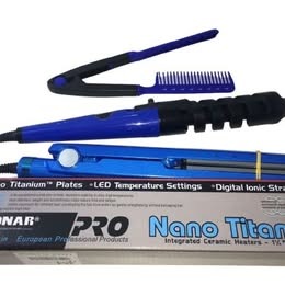 KIT SONAR PLANCHA 3en 1 FINA-RIZADOR-PEINE