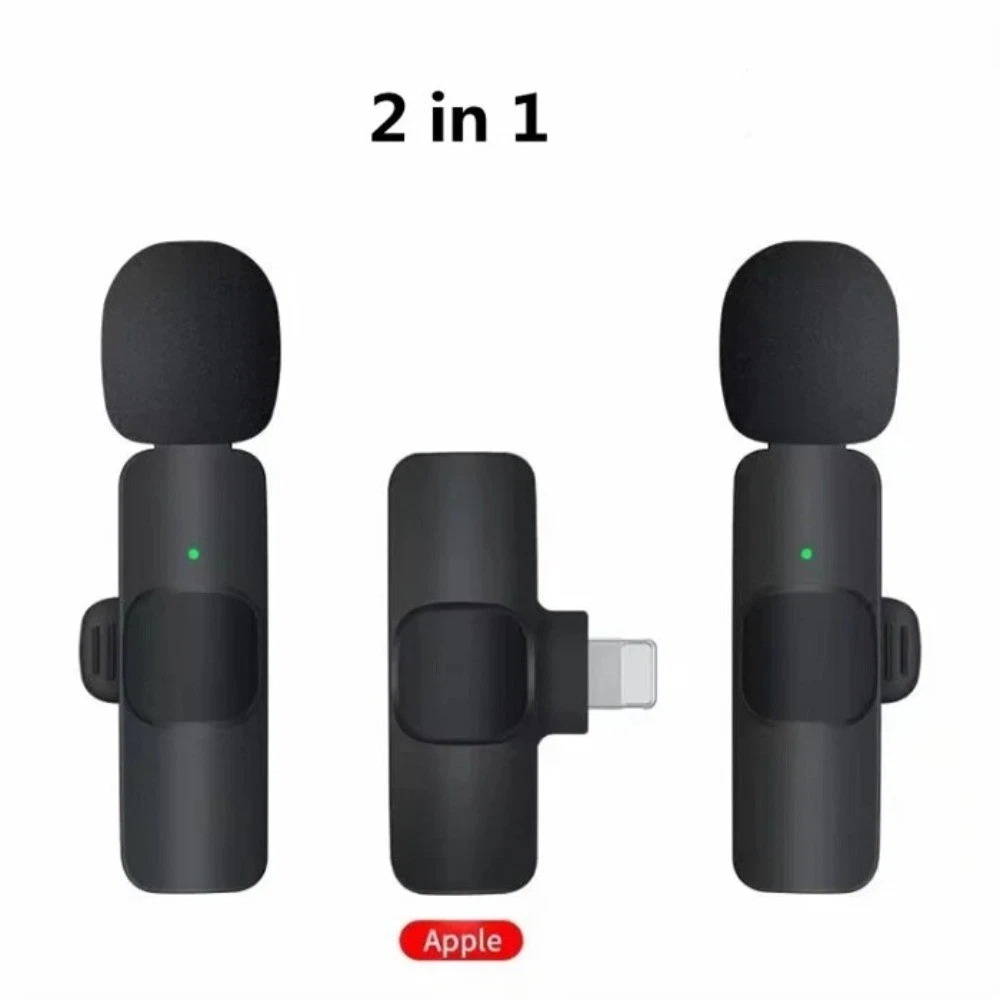 Micrófono inalámbrico grabación de video mini micrófono en vivo para iPhone