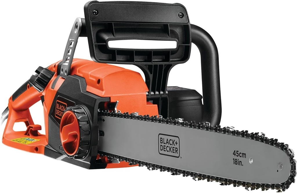 Motosierra con cable Black+Decker de 2200 W, 45 cm