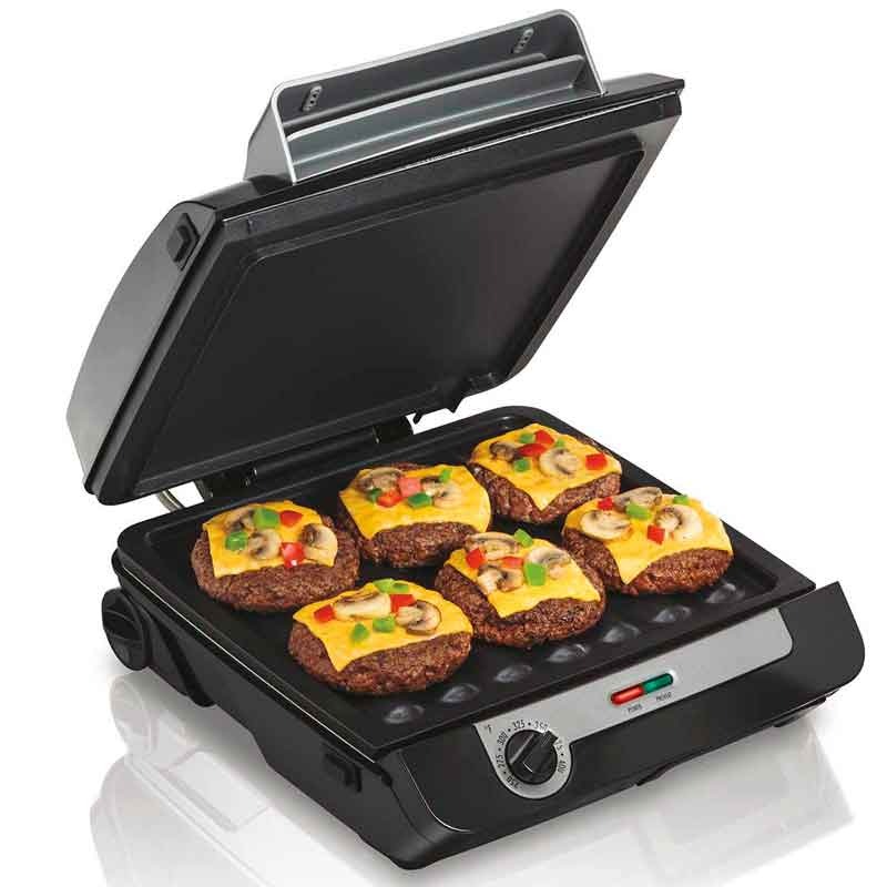 Parrilla para interiores MultiGrill Hamilton Beach 3 en 1