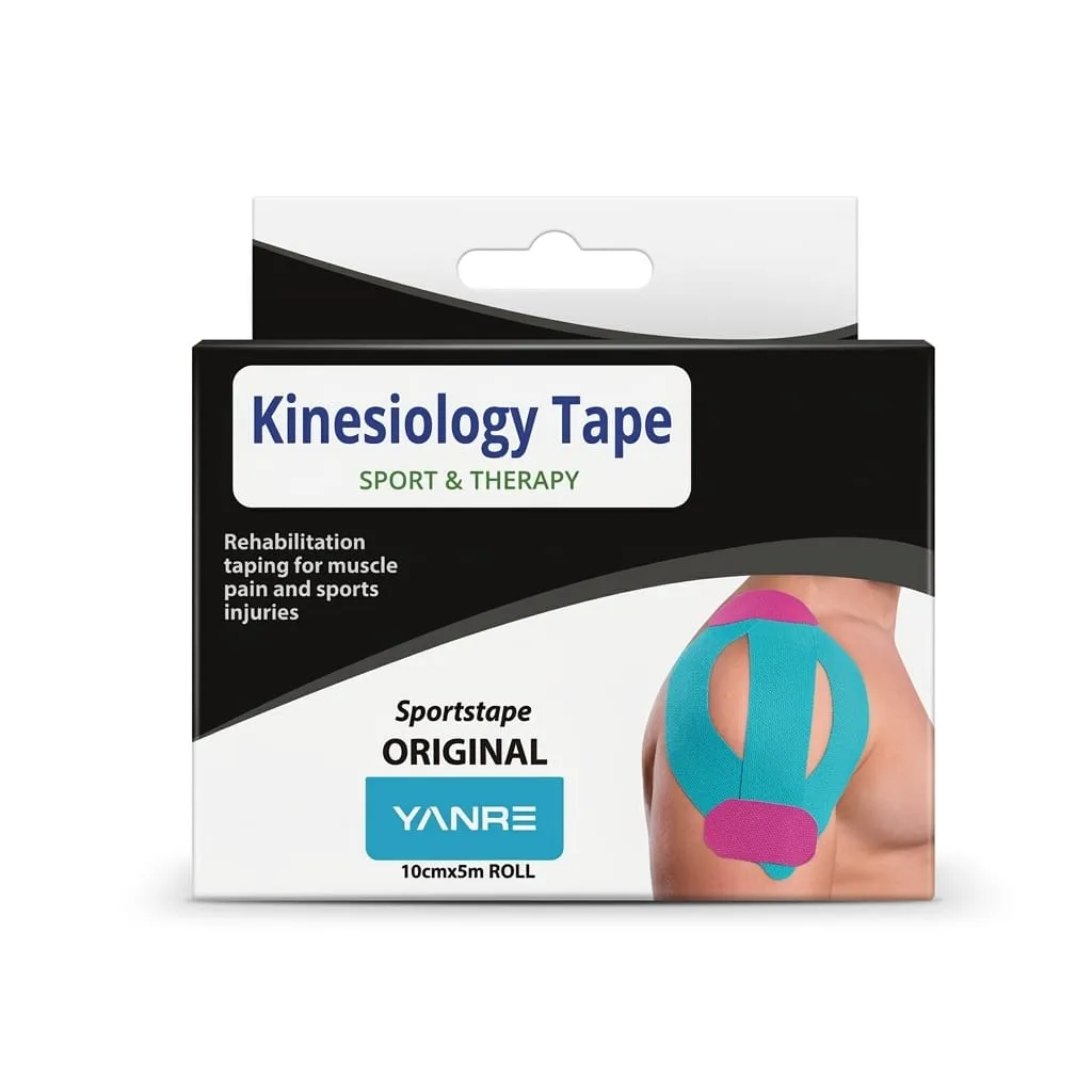 Cinta Kinesiológica Sportstape - Kinesiology Tape 10cmx5m Gris