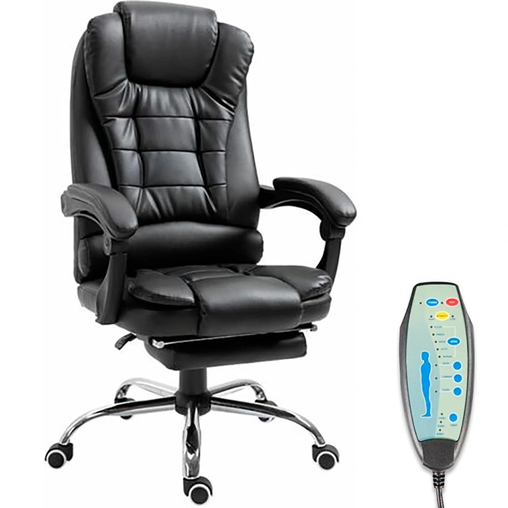Silla Gerencial con Reposa pies y Masajeador