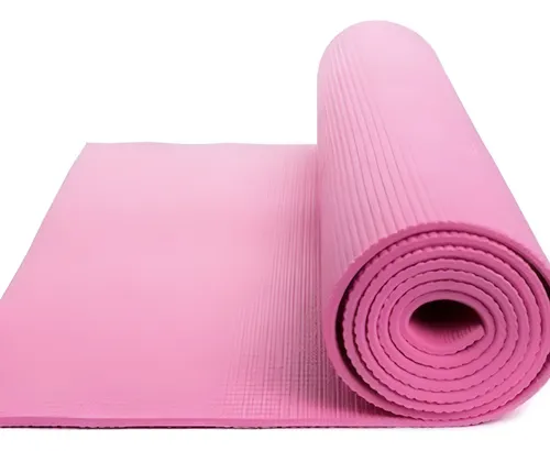 MAT DE YOGA 6 mm. ALFOMBRA DE EJERCICIO MÚLTIPLES - ROSADO