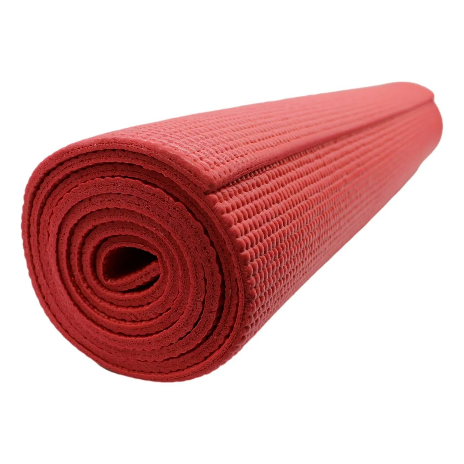 MAT DE YOGA 6 mm. ALFOMBRA DE EJERCICIO MÚLTIPLES - ROJO